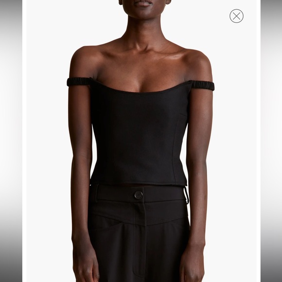 Khaite Audra off the Shoulder Wool Corset size 6 - Picture 4 of 6